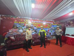 Jelang Natal, Polsek Kandis Pastikan Pos Pam Exit Tol Kandis Utara Siap Beroperasi