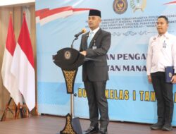 Pucuk Pimpinan Pengamanan Rutan Resmi Berganti, Karutan Tangerang Pimpin Langsung Pengambilan Sumpah Jabatan
