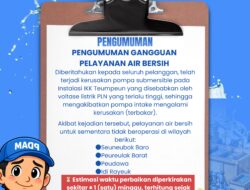 Pompa Utama IKK Teumpeun Terbakar Akibat Gangguan Voltase, Suplai Air di 4 Wilayah Terhenti