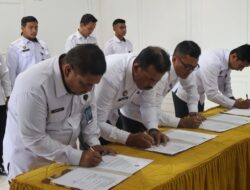 Lapas Kelas IIB Langsa Laksanakan Penandatanganan Perjanjian Kinerja Eselon IV dan V