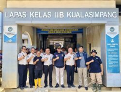 Kakanwil Ditjenpas Aceh Dampingi Staf Khusus Kemenimipas Tinjau Kondisi Terkini Lapas Kuala Simpang