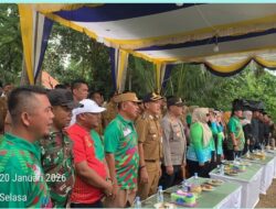 Polres Pesisir Barat Hadiri Pembukaan Turnamen Bola Voli Semi Open Bupati Cup Pesisir Barat 2026