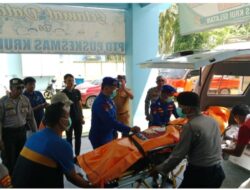 Setelah dilakukan pencarian beberapa hari, akhirnya korban tenggelam di pantai mandiri pesisir barat ditemukan