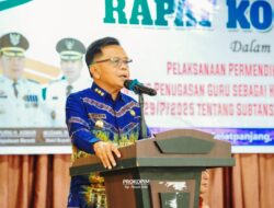 Bupati Asmar Pimpin Rakor Kepala Sekolah, Tegaskan Implementasi Aturan Baru Penugasan Kepsek