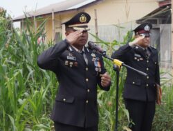 Kapolres Toba Pimpin Upacara Pemakaman Purnawirawan Polri, Kolonel Polisi St. Maruddin Marpaung, BcHK