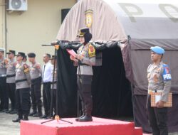 Kapolres Pesisir Barat Pimpin Apel Siaga KAMTIBMAS 2026,  Apel Siaga Polres Pesisir Barat, Upaya Ciptakan Situasi Kamtibmas Aman di Bulan Ramadhan