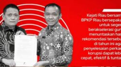 Kejati Riau didampingi Aspidsus beserta Jajaran Menerima Kunjungan Kepala BPKP Riau