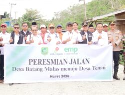 Sinergi Pemkab dan Swasta, Bupati Asmar Resmikan Jalan Batang Malas–Tenan Sepanjang 1,8 Km