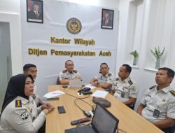 Jelang Hari Raya, Kakanwil Ditjenpas Aceh Beri Arahan Strategis kepada Jajaran Pemasyarakatan se-Aceh