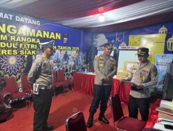 Kapolres Siak Cek Kesiapan Pos Pengamanan Exit Tol Kandis Utara, Pastikan Pelayanan Mudik Optimal
