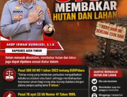 Waspada El Nino “Godzilla”, Kapolres Aceh Timur Imbau Warga Cegah Karhutla