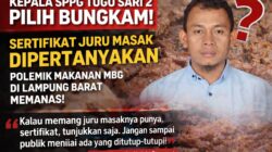 “Diamnya Kepala SPPG Picu Kecurigaan: Sertifikat Juru Masak Dipertanyakan!”