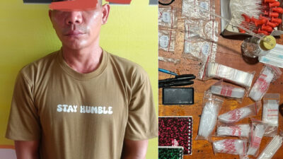 Sempat Kabur Lompat ke Sungai Saat Digrebek, Bandar Sabu di Desa Pamah Akhirnya Ditangkap di Aceh 