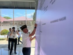 PERKUAT KOMITMEN, LAPAS BANDA ACEH IKUT DEKLARASI BEBAS NARKOBA DAN HANDPHONE ILEGAL DI DALAM LAPAS