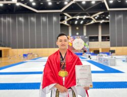 PERSONEL POLRES PESISIR BARAT RAIH TIGA MEDALI EMAS DI KEJUARAAN TAEKWONDO INTERNASIONAL DI JEPANG