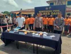 Temu Pers Polres Dairi Ungkap Kasus Pembunuhan dan Puluhan Perkara Narkotika