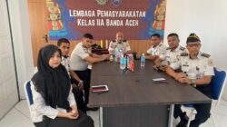 Lapas Banda Aceh Ikuti Sosialisasi Terkait Pemanggilan Kembali WBP Lapas Kelas IIB Kuala Simpang Pasca Bencana Alam Secara Virtual