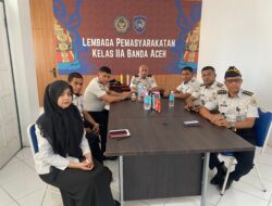 Lapas Banda Aceh Ikuti Sosialisasi Terkait Pemanggilan Kembali WBP Lapas Kelas IIB Kuala Simpang Pasca Bencana Alam Secara Virtual