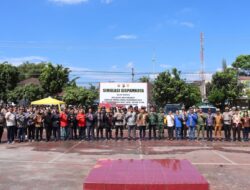 Tingkatkan Kesigapan Personil, Polres Dairi Gelar Simulasi Pengamanan Kota Skala Besar