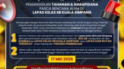 256 Napi LP Aceh Tamiang Diminta Segera Balik ke Penjara Aceh Tamiang