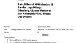 Irianto Ketaren Gunakan Hak Jawab atas Pemberitaan Patroli KPH Mandau di Bandar Jaya