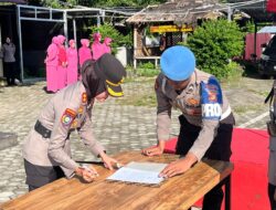 KAPOLRES PESISIR BARAT, PIMPIN UPACARA PELANTIKAN KASAT RESKRIM BARU