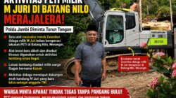 Aktivitas PETI Milik M Juri di Batang Nilo Merajalela, Polda Jambi Diminta Turun Tangan