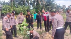 Polsek Kandis Gelar Penanaman 100 Pohon di Telaga Sam Sam, Wujud Dukungan Penghijauan dan Lingkungan Hijau di Kabupaten Siak