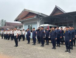 Seluruh Jajaran Lapas Kelas IIB Bangko, Menggelar Upacara Hari Lahirnya Pancasila