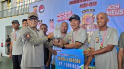 Tim Tenis Polres Aceh Timur Raih Juara 3 Kejuaraan Tenis Kapolda Cup dalam Semarak Hari Bhayangkara ke-80