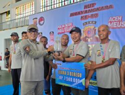 Tim Tenis Polres Aceh Timur Raih Juara 3 Kejuaraan Tenis Kapolda Cup dalam Semarak Hari Bhayangkara ke-80