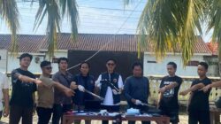 Polres Pesisir Barat Ungkap Kasus Dugaan Penganiayaan dan Tindak pidana Senjata Api