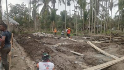 Diduga Lokasi Pembangunan Gedung Paud Tanpa Papan Informasi