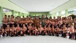 Kunjungan Bupati Sorong Selatan di Dampingim Kasdim 1807,Dalam Rangka Memotivasi Kontingen Jambore XII Sorong Selatan 