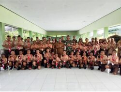 Kunjungan Bupati Sorong Selatan di Dampingim Kasdim 1807,Dalam Rangka Memotivasi Kontingen Jambore XII Sorong Selatan 