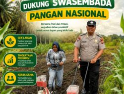 Langkah Nyata Polri untuk Negeri, Polsek Kandis Mulai Penanaman Jagung di Lahan 15 Hektare