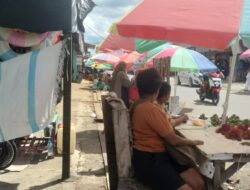 Pasar Kajase Teminabuan,Sorong Selatan ,Kumu dan Sembraut di Kelola oleh Pengunjung dan Pemilik Kios atau Toko