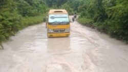 Jalan rusak parah penghubung Kampung Waigo – Moswaren disorong selatan. Pemerintah di minta tindak lanjut yang serius