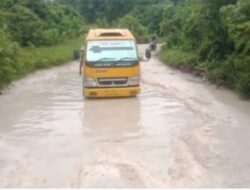 Jalan rusak parah penghubung Kampung Waigo – Moswaren disorong selatan. Pemerintah di minta tindak lanjut yang serius