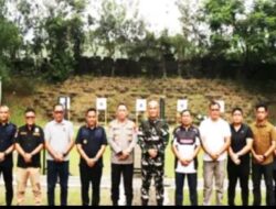 Kapolres Binjai dan Forkopimda asah keterampilan menembak,latihan bersama Perbakin