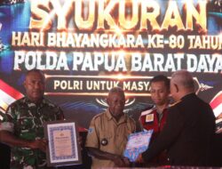 Babinsa Koramil 1807-01/Teminabuan Kodim 1807/Sorong Selatan Bersama Tiga Pilar Raih Juara I Lomba Kamtibmas Tingkat Polda Papua Barat Daya