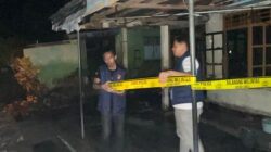 Rumah Dan Warung Sembako Di Pekon Fajar Bulan Terbakar, Polres Pesisir Barat Lakukan Olah TKP