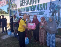 Polres Pesisir Barat Dukung Gerakan Raden Intan Asri, Wujudkan Lingkungan Bersih Dan Sehat