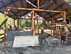 Rumah Layak Huni Mulai Terwujud, Progres Pembangunan TMMD Ke-129 Kodim 1807/Sorong Selatan Capai 20 Persen