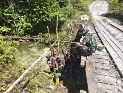 Satgas TMMD Ke-129 Kodim 1807/Sorong Selatan Kebut Pembangunan Jembatan Beton, Wujudkan Akses yang Lebih Baik untuk Warga Kampung Sesor