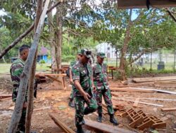 Prajurit TMMD Ke-129 Kodim 1807/Sorong Selatan Pacu Pembangunan Rumah Type 36, Progres Capai 55 Persen