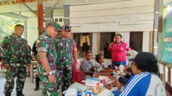 Sentuhan Kemanusiaan TMMD Ke-129, Satgas Kodim 1807/Sorong Selatan Gelar Pengobatan Gratis untuk Warga Kampung Sesor