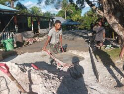 Pengecoran Jalan TMMD Ke-129 Kodim 1807/Sorong Selatan Rampung 100 Persen, Wujud Nyata Pengabdian TNI untuk Kesejahteraan Masyarakat