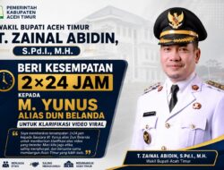Wabup Aceh Timur Ultimatum Dun Belanda 2×24 Untuk Klarifikasi Perkataan Tuduhan Fitnah