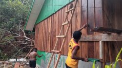 Pembangunan rumah ke-2 type 36 semi permanen capai 65 persen, satgas TMMD ke-129 Kodim 1807/Sorong Selatan wujudkan hunian layak bagi masyarakat